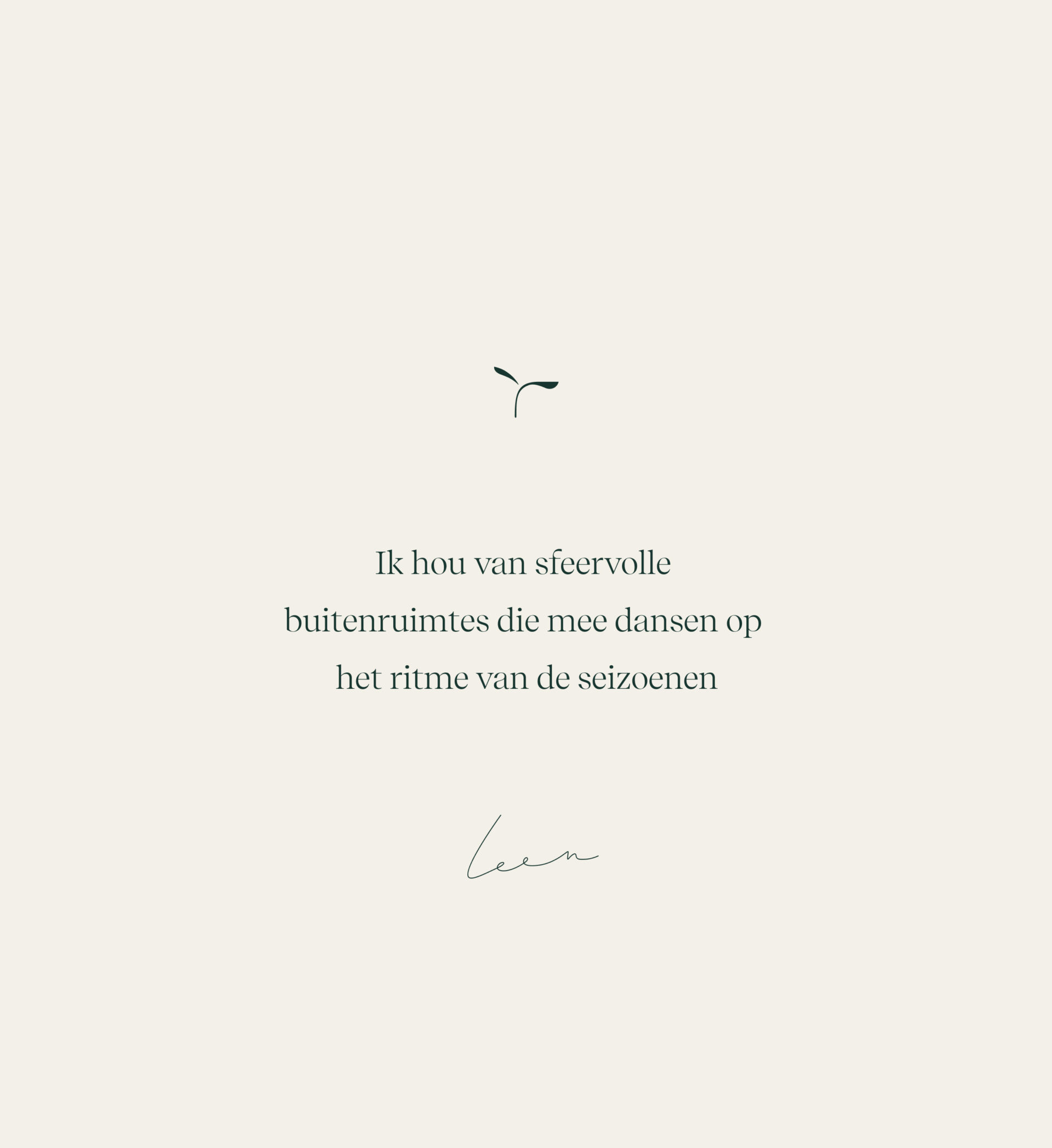 Tuinen in stijl quote huisstijl