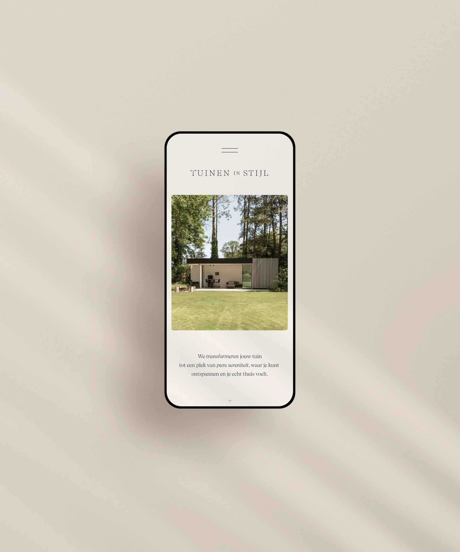 TUINEN IN STIJL mockups phone